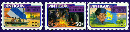 Antigua Guide stamps