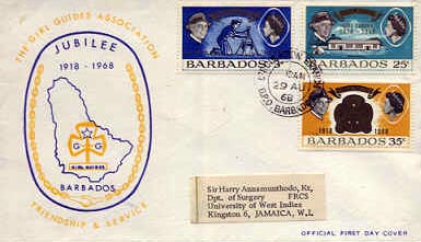 Barbados 1968 FDC