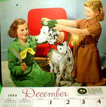 1955 calendar inside december