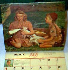 1958 calendar inside may