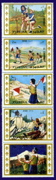Fujiera Scout stamps