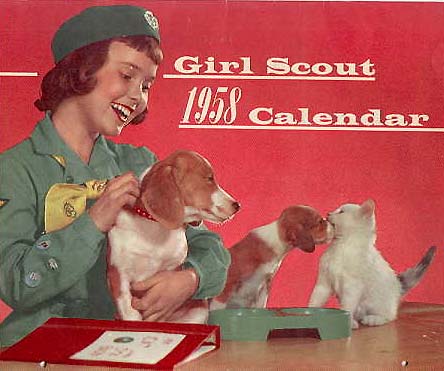 1958 calendar cover