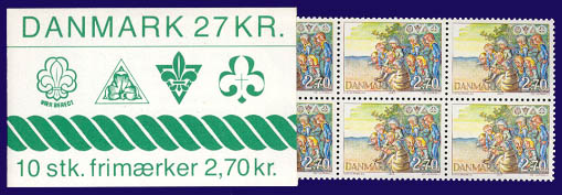 Denmark 1984 stamp booklet