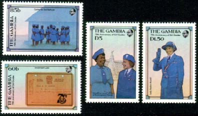 Gambia Guide stamps