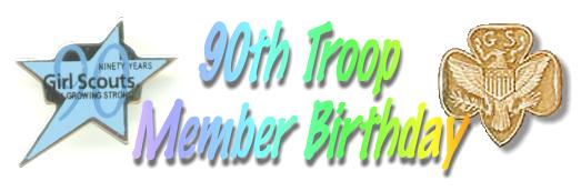 90th member birthday title graphic